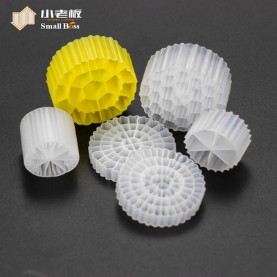 acheter PE38 Réacteur à biofilm de lit mobile Blanc couleur naturelle Vierge Matériau HDPE Mbbr Porteur online manufacture