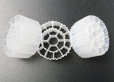 acheter 19 trous 25*10 mm Filtre de biomasse blanche Porteur de biofilm résistant aux UV online manufacture
