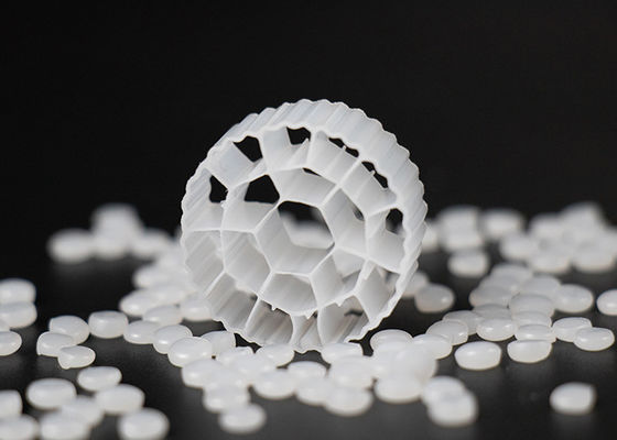 19 trous K3 Biocell Filter Media avec matériau vierge HDPE et couleur blanche