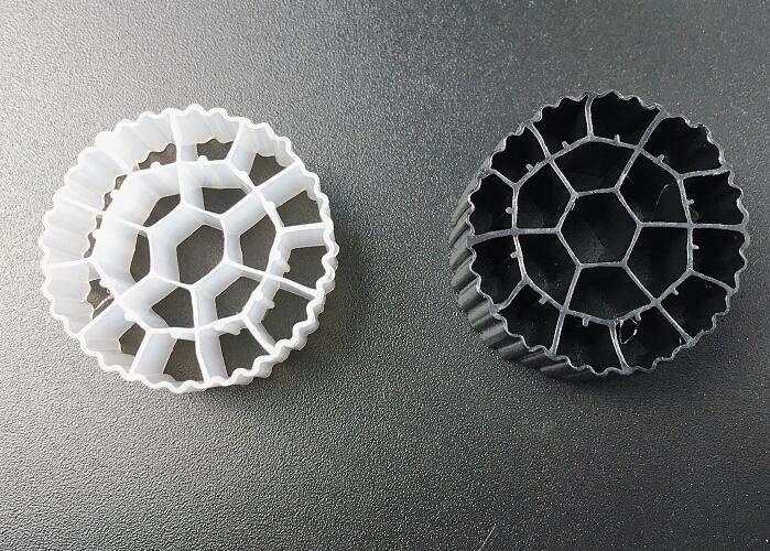 Processus à cellules actives MBBR en plastique HDPE de couleur blanche