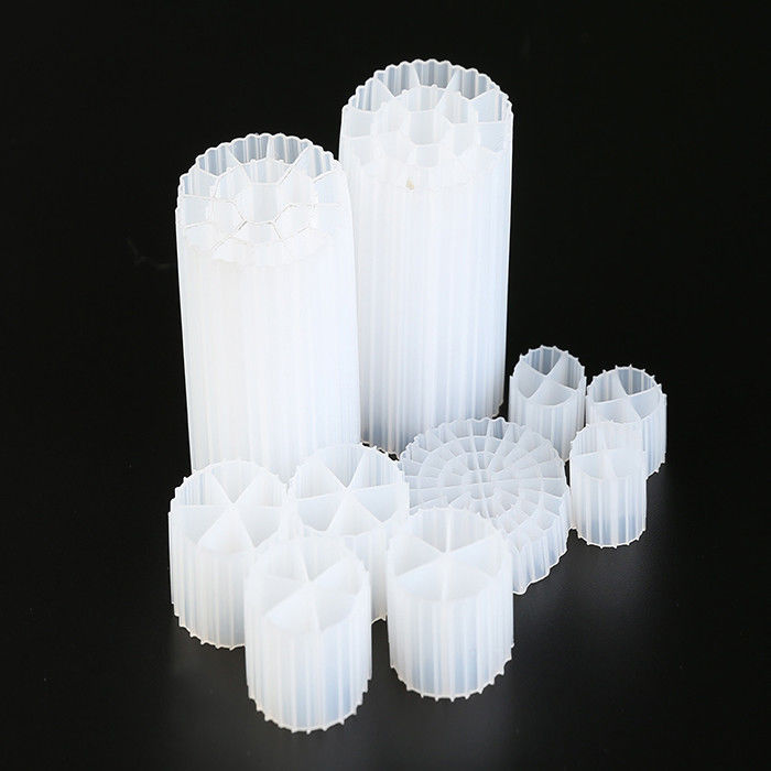 Biopipe MBBR Couleur blanche et matériau HDPE K3 Filtre Médias Résistance aux chocs et bonne surface si le filtre d'étang k1
