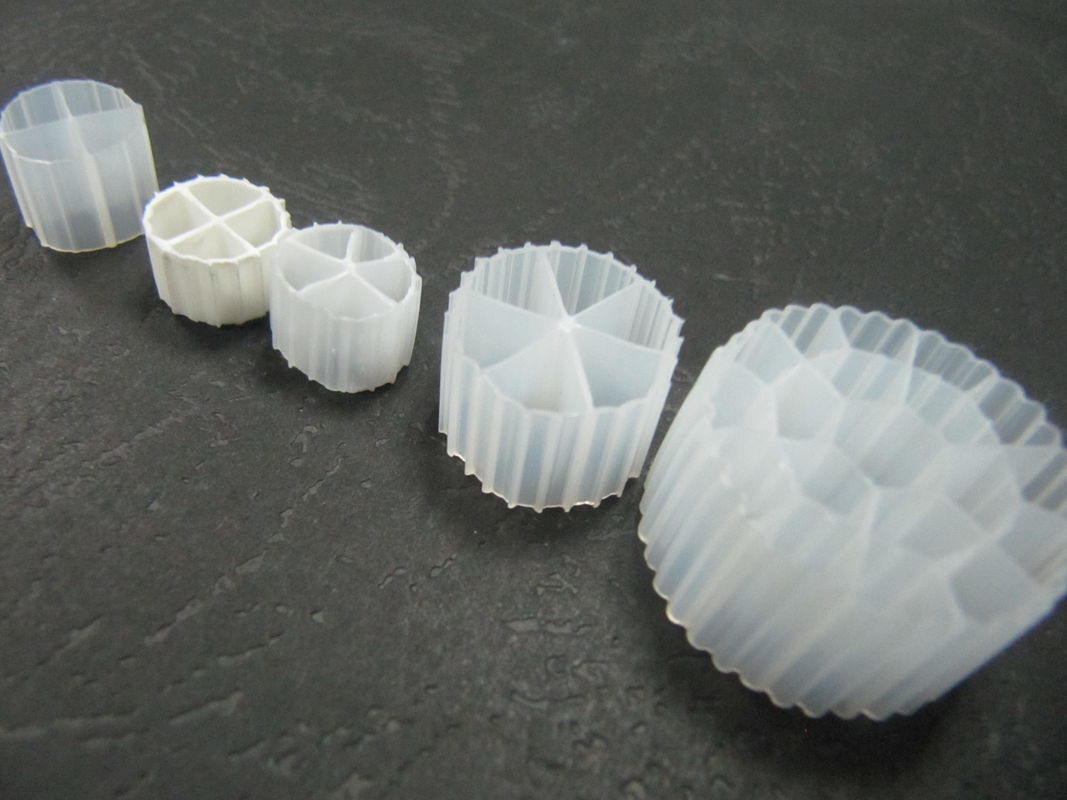 Bonne surface MBBR Filtre avec couleur blanche et matériau vierge HDPE pour RAS