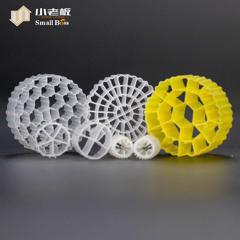 Filtre à biomasse MBBR à moule actif 25*10mm 38 chambres Saumon aquatique Aquiculture terrestre Porteur flottant