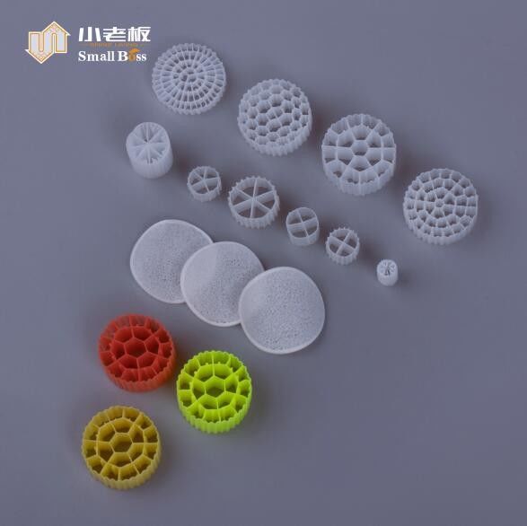 25*10mm FDA 800M2/M3 BIOCELL biotube à support flottant avec filtre mbbr