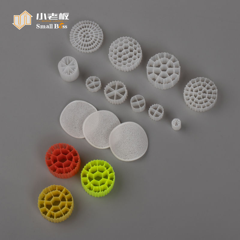 PE38 Filtreur en plastique professionnel Matériau HDPE Biomédias aquariums