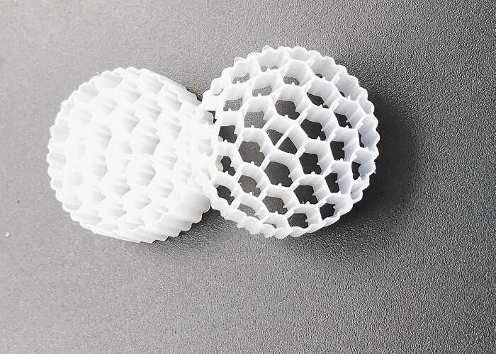 Filtre bio à goutte à goutte couleur blanche MBBR BIO MEDIA FAB CARRIER 25*10MM 38 chambres traitement des eaux usées