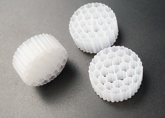 PE38 Mbbr Filtre 25*4mm Hdpe Filtre de lit mobile sécurisé