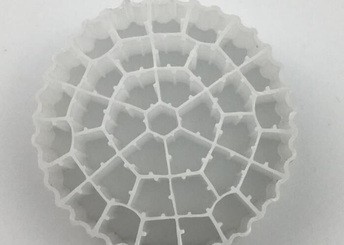 25*10MM de matériau de filtration en HDPE vierge blanc couleur MBBR