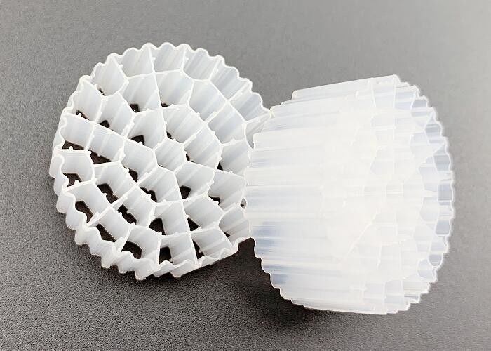 25*10MM de matériau de filtration en HDPE vierge blanc couleur MBBR