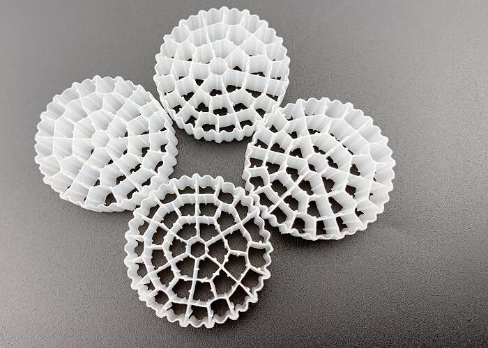 Produits de filtration flottants en PE37 25*10MM en HDPE MBBR blanc