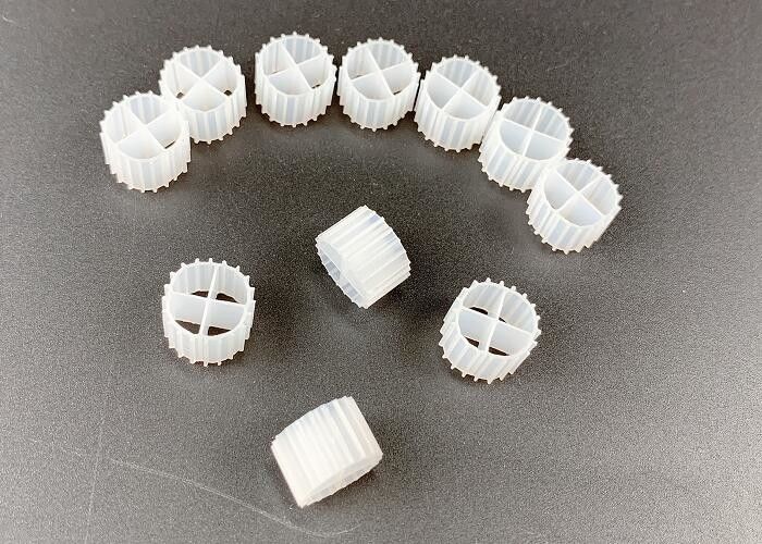 Produits de filtration biologique vierges en HDPE blanc de 11 mm pour la dénitrification
