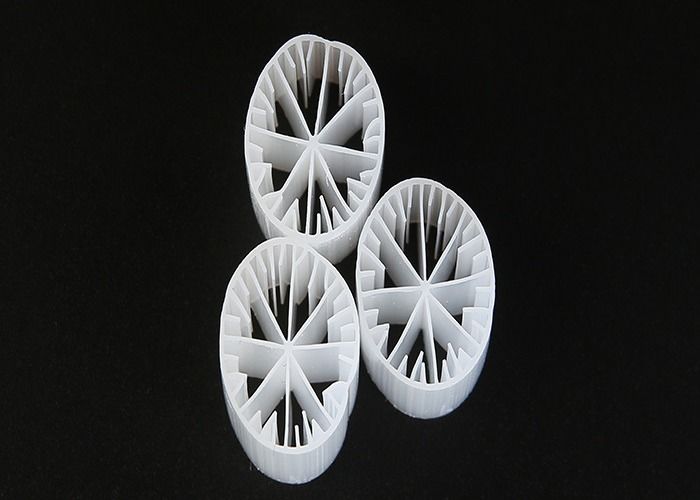 Matériau plastique MBBR Bio Media Vierge HDPE et couleur blanche 15*15mm Taille pour l'eau