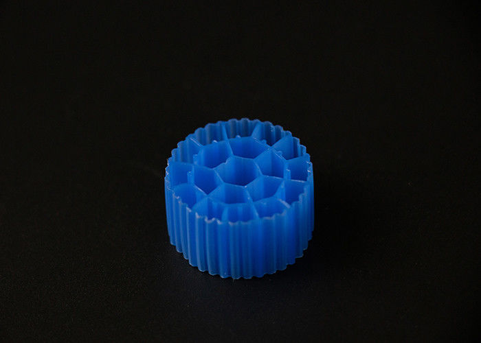 19 Chambres PE05 Matériau HDPE MBBR Filtreur de médias Couleur bleue