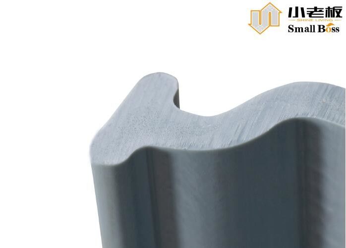 Pile de feuille de vinyle en PVC de couleur grise personnalisée Extrusion de type Z